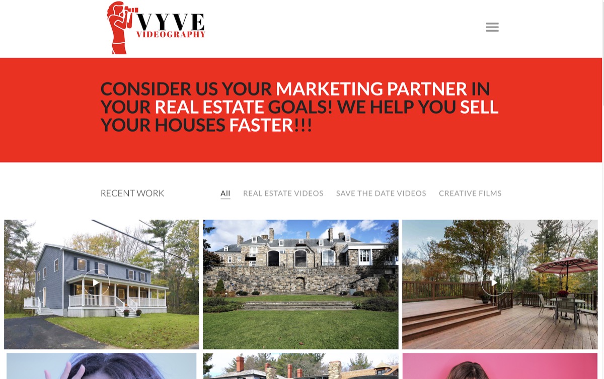 Vyve Videography website